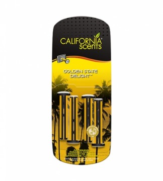 California Scents Vent Stick Golden State Delight car fragrance 4 pcs