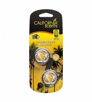 California Scents Mini Diffuser Golden State Delight car fragrance 2 x 3 ml