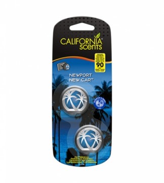 California Scents Mini Diffuser Newport New Car car fragrance 2 x 3 ml