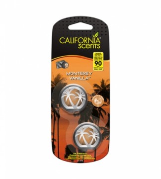 California Scents Mini Diffuser Monterey Vanilla car fragrance 2 x 3 ml