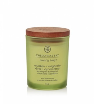 Chesapeake Bay Awaken + Invigorate Lemongrass Eucalyptus scented candle 96 g