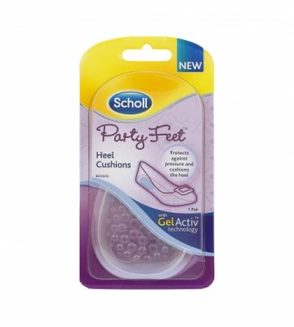 Scholl Party Feet Heel Cushions Gel Heel Cushions 1 pair