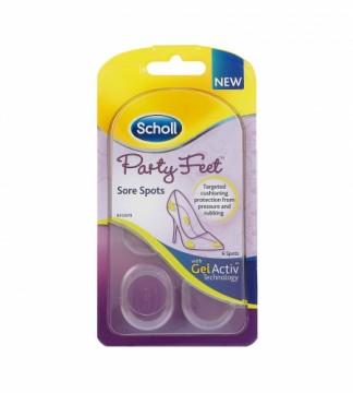 Scholl Party Feet Sore Spots Gel Pads for sensitive areas 1 pair