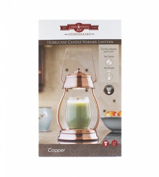 Candle Warmers Hurricane heated candle lantern copper