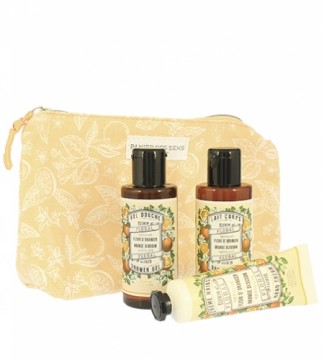 Panier Des Sens Orange Blossom gift set shower gel 70 ml + body lotion 70 ml + hand cream 30 ml