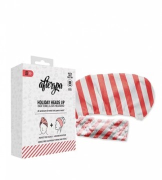 AfterSpa Holiday Heads Up gift set cosmetic headband + hair towel