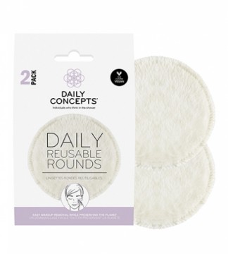 Daily Concepts Daily Reusable Rounds Washable Exfoliating Tampons 2 pcs