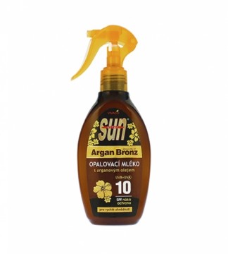 Vivaco Sun Argan Bronze Sunscreen Lotion with Argan Oil SPF 10 200 ml