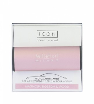 Millefiori Milano Icon Classic Magnolia Blossom & Wood car fragrance pink