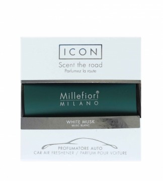 Millefiori Milano Icon Classic White Musk car fragrance green