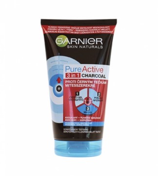 Garnier Pure Active cleansing gel peeling and mask with activated carbon 3in1 150 ml