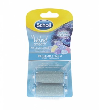 Scholl Velvet Smooth Regular Coarse Roller Head with Marine Minerals 2pcs