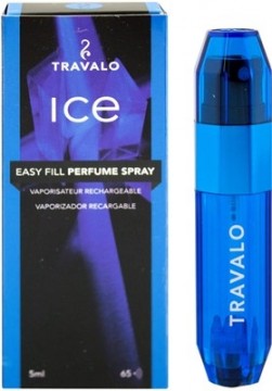 Travalo Perfume Pod Ice refillable perfume sprayer 5 ml Blue