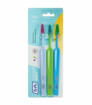 TePe Colour Select Soft Toothbrush 3 pcs