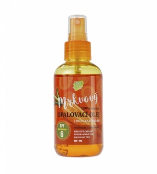 Vivaco 100% Natural suntan oil with carrot extract SPF 6 150 ml