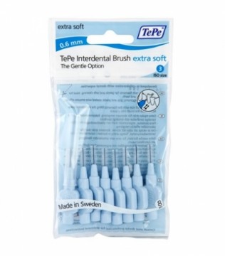 TePe Extra Soft interdental brushes 0,6mm 8 pcs