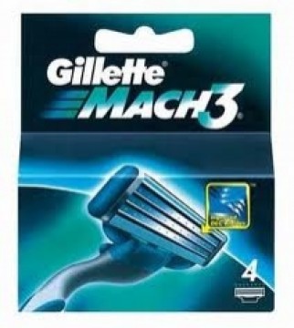 Gillette Mach3 spare blades for men 4 pcs