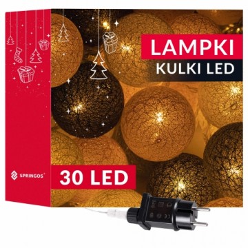 Gaiša gaismas virtene Springos  CL0153 30 Led