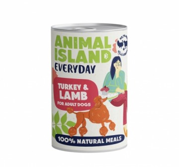 ANIMAL ISLAND Everyday Turkey and lamb - wet dog food - 400g