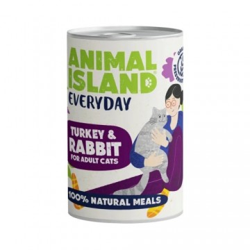 ANIMAL ISLAND Everyday Turkey and rabbit - wet cat food - 400g