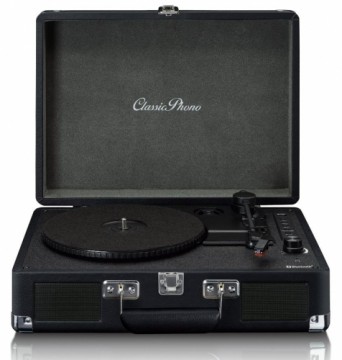 Vinyl record player in a suitcase Lenco TT115BK, black