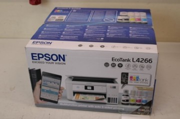 EPSON   SALE OUT.  EcoTank L4266 Printer |  Multifunctional printer | EcoTank L4266 | Inkjet | Colour | 3-in-1 | A4 | Wi-Fi | White | DAMAGED PACKAGING |  Multifunctional printer | EcoTank L4266 | Inkjet | Colour | 3-in-1 | A4 | Wi-Fi | White | DAMAGED PA