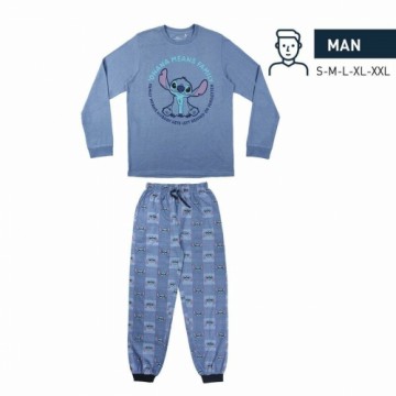 Pajama Stitch Vīriešu Zils (Odrasle)