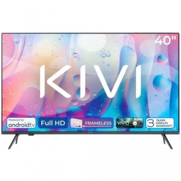 Kivi 40", HD, Android TV 11, Black, 1920x1080, 60 Hz, AV1, Sound 2x8W, 37 kWh/1000h, Energy E, WiFi5G, BT5.1, 3xHDMI, 2xUSB, Blue Remote, 24 months