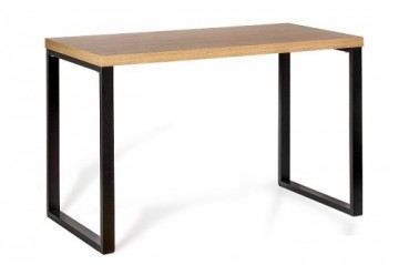 Unique TEO desk 120 x 60 cm black/oak