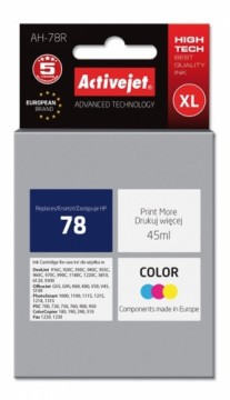 Activejet AH-78R Ink Cartridge (replacement for HP 78 C6578D; Premium; 45 ml; color)