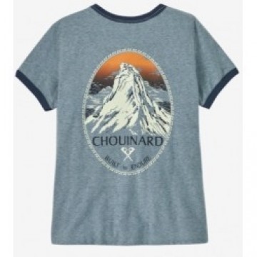 Patagonia Krekls W CHOUINARD Crest Ringer Responsibili-Tee S Thermal Blue