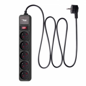 Surge Protector Akyga AK-SP-05A 5 French Sockets CEE 7|5 (Type E) 1.8 m