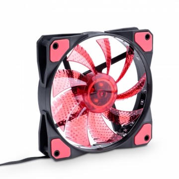 System fan Akyga AW-12C-BR 120mm 15 LED red Molex | 3-pin