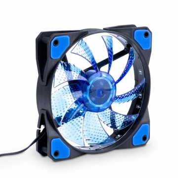 System fan Akyga AW-12C-BL 120mm 15 LED blue Molex | 3-pin