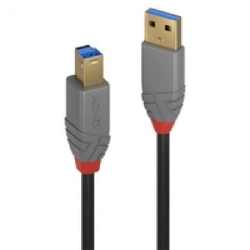 Lindy 36741 USB Kabel 1 m USB 3.2 Gen 1 (3.1 Gen 1) USB A USB B Schwarz (36741) 4002888367417