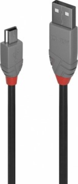 Lindy 36725 USB cable USB 2.0 A cable - Mini-B Anthra Line - 5m