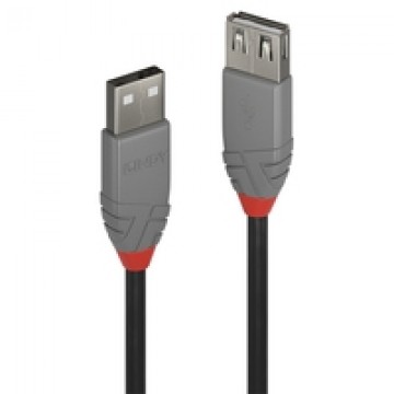 Lindy USB 2.0 Typ A Verlangerungskabel Anthra Line 0.5m