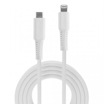 Lindy 3m USB C an Lightning Kabel  weis