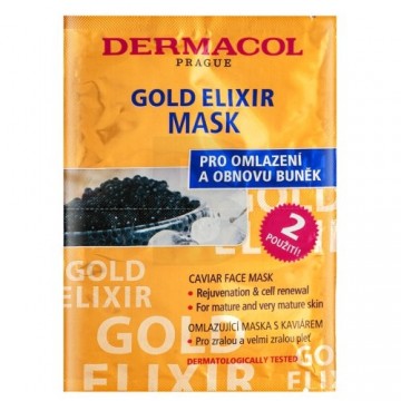 Dermacol Zen Gold Elixir Caviar Face Mask 2 x 8 ml