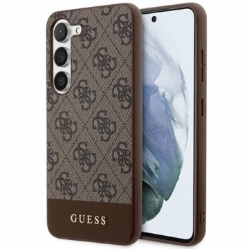 Guess GUHCS23MG4GLBR S23+ S916 brązowy|brown hardcase 4G Stripe Collection