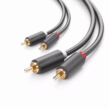 UGREEN AV104 2x RCA (Cinch) to 2x RCA (Cinch) Cable 1m (black)