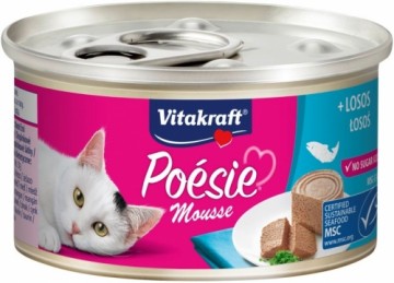 Kaķu mitra barība VITAKRAFT POESIE mousse salmon 85 g