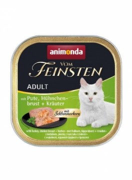 Корм для кошек Animonda Vom Feinsten с индейкой, куриной грудкой + зеленью