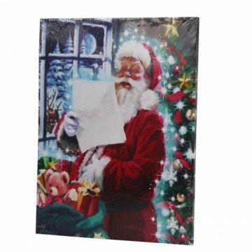 Glezna ar LED 30x40cm Ziemassvētku Vecītis