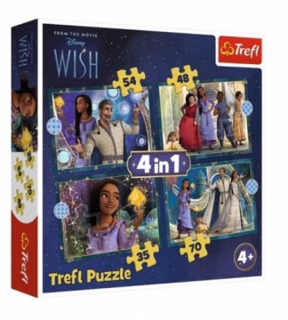 Пазл TREFL Disney Wish (35,48,54,70 gb.) 4 in 1 4+ T34649