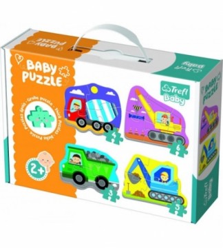 Puzlis TREFL BABY PUZZLE Celtniecības transports 2+ T36072