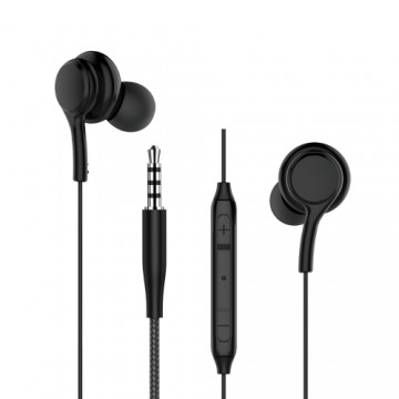 WIWU wired earphones EB310 jack 3,5mm black