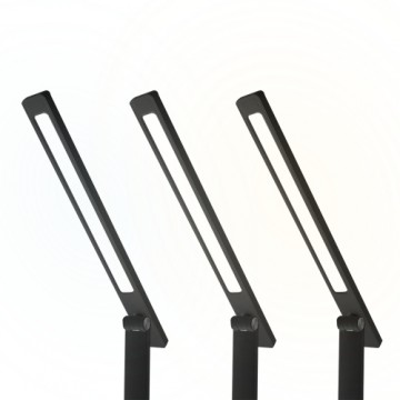 LED desk Lamp 10W, 3000|4500|6000K, induction charging, touch control, dimmer, black,  LTC