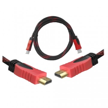 Lexton Cable HDMI-HDMI 3m red v1.4 blist.