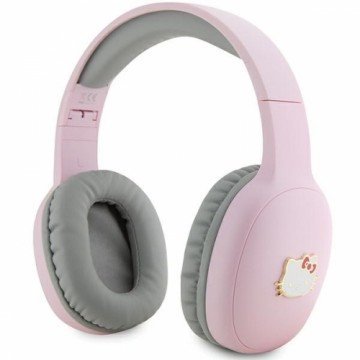 Hello Kitty słuchawki nauszne Bluetooth HKBHA1BKHLMP różowe|pink Metal Logo